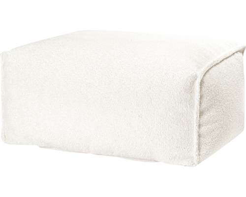 Sitzhocker Sitting Point Roll Woolly ca. 100 Liter natur beige 55x65x35 cm Quadratischer Sitzhocker mit Stoffbezug