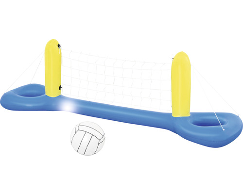 Jouet aquatique filet de volley ball Bestway 244x64 cm bleu jaune