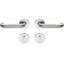 Edelstahl Türdrückergarnitur mit Schlüsselrosetten