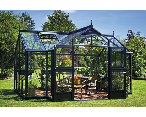 Serre Juliana Orangerie avec verre de sécurité 3 mm 296 x 439 cm anthracite