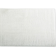 Tapis de bain blanc avec structure à picots