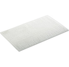 Tapis de bain rectangulaire à texture côtelée