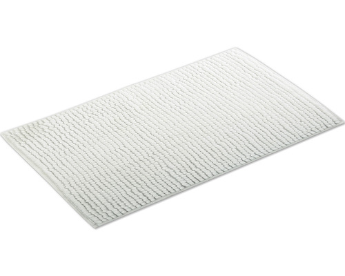 Tapis de bain rectangulaire à texture côtelée
