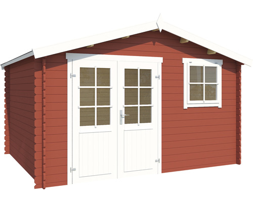 Gartenhaus aus Holz mit Doppeltür und Fenster