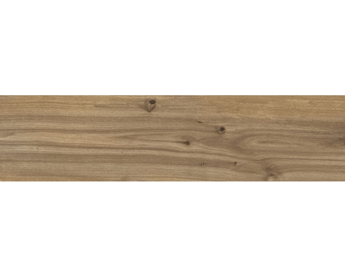 Feinsteinzeug Wand- und Bodenfliese Oliver Curry 30 x 119,5 cm Holzstruktur mit Maserung und Astlöchern