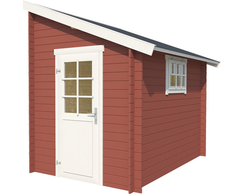 Abri de jardin en bois avec fenêtre et porte