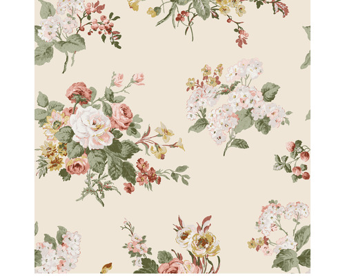 Papier peint intissé 114897 Laura Ashley Rosemore Papier peint à motif floral de roses