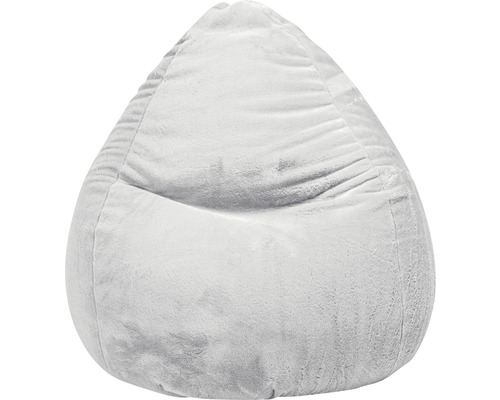 Pouf coussin Sitting Point Beanbag Softy XXL env. 300 litres gris 80x130 cm