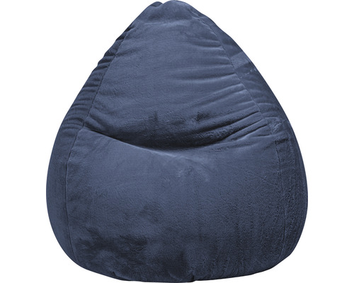 Pouf coussin Sitting Point Beanbag Softy XXL env. 300 litres pétrole 80x130 cm