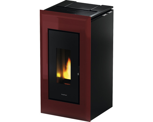 Poêle à pellets Vega bordeaux 10 kW