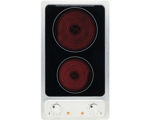 Plaque de cuisson électrique avec deux zones de cuisson