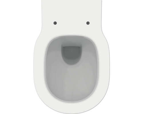 Weisses Stand-WC, Aufsicht