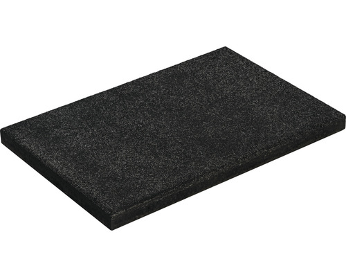 Dalle de terrasse en béton iStone Starter noir basalte 60x40x4 cm Panneau d'isolation acoustique en mousse acoustique