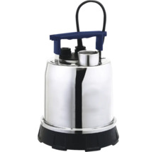 Pompe submersible en acier inoxydable avec poignée bleue et câble noir