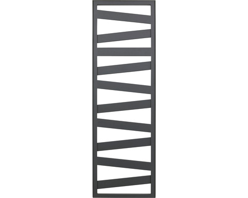 Clôture décorative avec lamelles inclinées