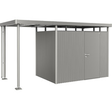 Abri de jardin en métal avec auvent