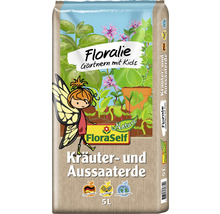 FloraSelf Floralie Gärtnern mit Kids Kräuter- und Aussaaterde torffrei 5 l