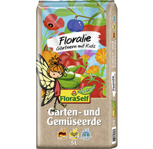 FloraSelf Floralie Gardening with kids Terreau jardin et légumes sans tourbe 5 l