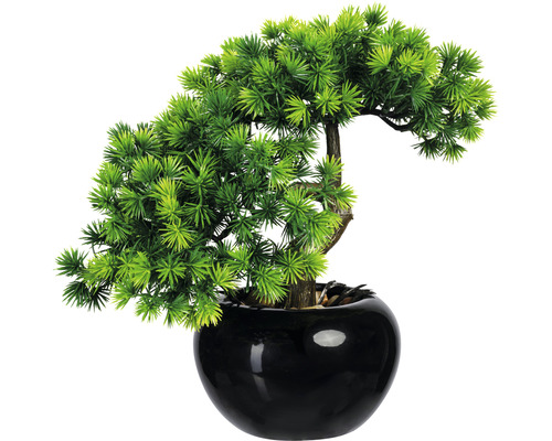 Kunstpflanze Bonsai Lärche H 25 cm grün