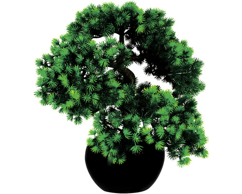 Plante artificielle mélèze bonzaï h 37 cm vert