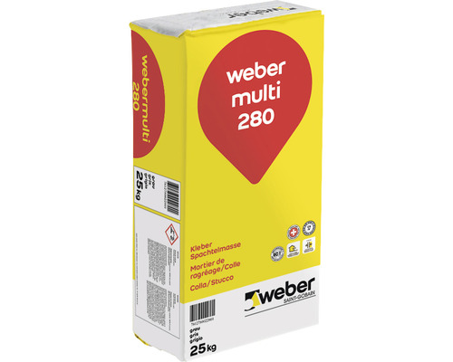 weber multi 280 Kleber Spachtelmasse grau 25 kg