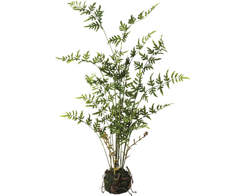 Plante artificielle fougère en motte h 79 cm vert