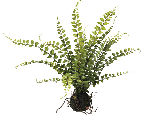 Plante artificielle fougère en motte h 43 cm vert