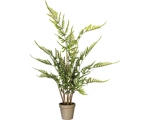 Kunstpflanze Rippenfarn H 80 cm grün