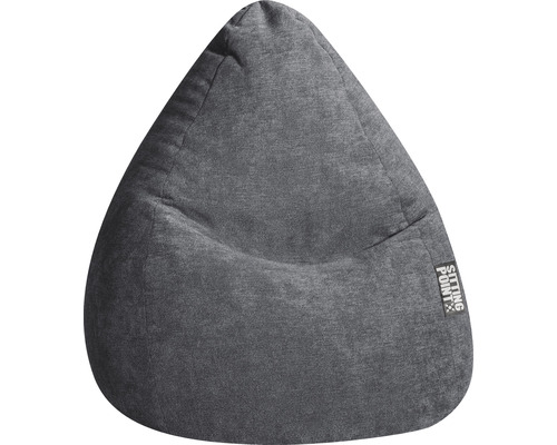 Pouf coussin Sitting Point Beanbag Alfa XL env. 220 litres anthracite 70x110 cm Pouf poire gris