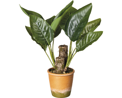 Plante artificielle balisier h 45 cm vert
