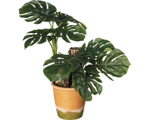 Kunstpflanze Splitphilodendron H 45 cm grün