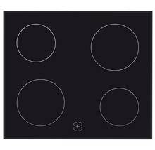 Table de cuisson avec quatre zones de cuisson