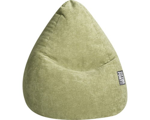 Pouf coussin Sitting Point Beanbag Alfa XXL env. 300 litres vert 80x130 cm Pouf poire vert