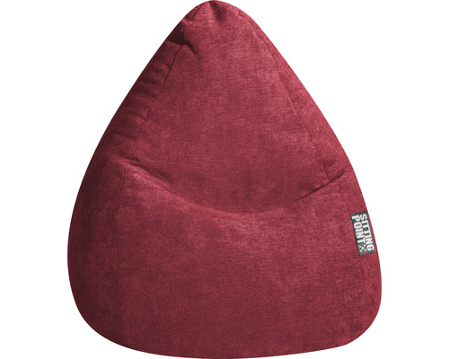 Pouf coussin Sitting Point Beanbag Alfa XXL env. 300 litres bordeaux 80x130 cm