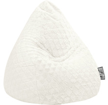 Pouf blanc en forme de triangle