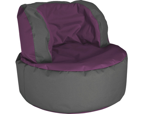 Fauteuil Outdoor Sitting Point Bebop Scuba env. 210 litres aubergine/gris 85x65 cm