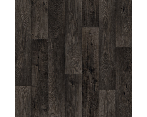 Parquet à lames PVC Puccini noir largeur 400 cm (marchandise au mètre)