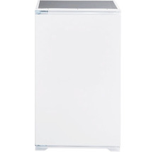 Congélateur blanc avec vue de face plate