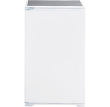 Weißer Gefrierschrank mit grauer Oberseite