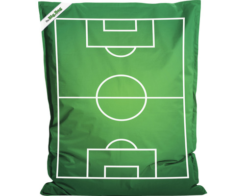 Pouf coussin Sitting Point Little Bigbag Soccer vert 125x95x20 cm