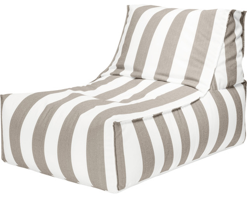 Fauteuil Outdoor Sitting Point Santorin Rock env. 280 litres taupe/blanc 65x100x65 cm