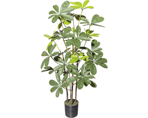 Kunstpflanze Strahlenaralie H 90 cm grün