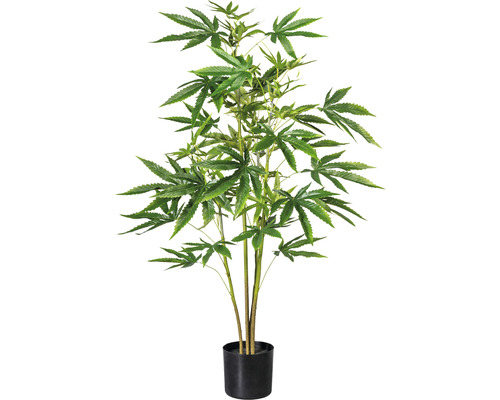 Kunstpflanze Zierhanfpflanze H 90 cm grün
