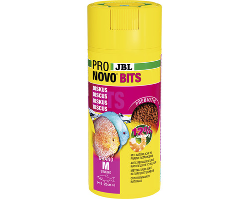 JBL Novo Bits Diskusfutter in gelber Verpackung
