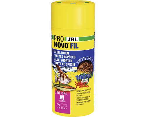 Larves de moustiques rouges JBL PRONOVO FIL 250 ml JBL Novo Fil M Nourriture pour poissons pour toutes les espèces de poissons