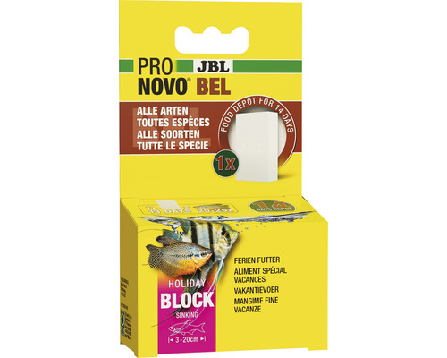 Blocs alimentaires de fin de semaine JBL PRONOVO BEL HOLIDAY JBL Pro Novo Bel nourriture de vacances pour poissons d''aquarium