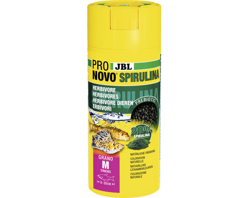 Nourriture en granulés JBL PRONOVO SPIRULINA Taille M 250ml C