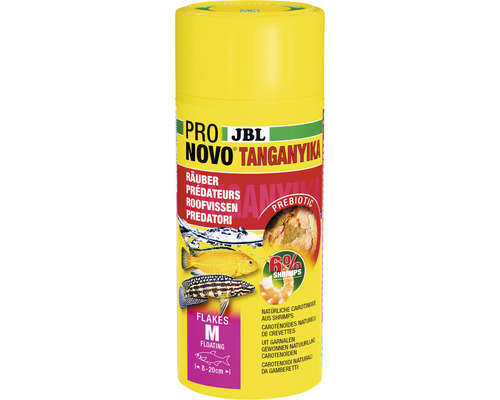 Flockenfutter JBL PRONOVO TANGANYIKA FLAKES M 250ml JBL Pro Novo Tanganyika Fischfutter für Raubfische