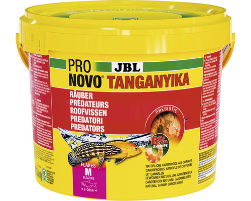 Flockenfutter JBL PRONOVO TANGANYIKA FLAKES 5,5l JBL Pro Novo Tanganyika Fischfutter für Raubfische