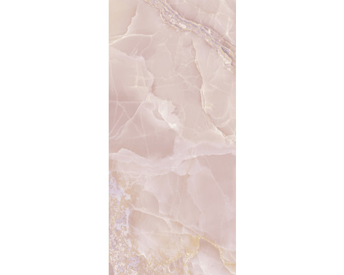 Carrelage sol et mur en grès cérame fin Lima rose pulido 120 x 260 cm